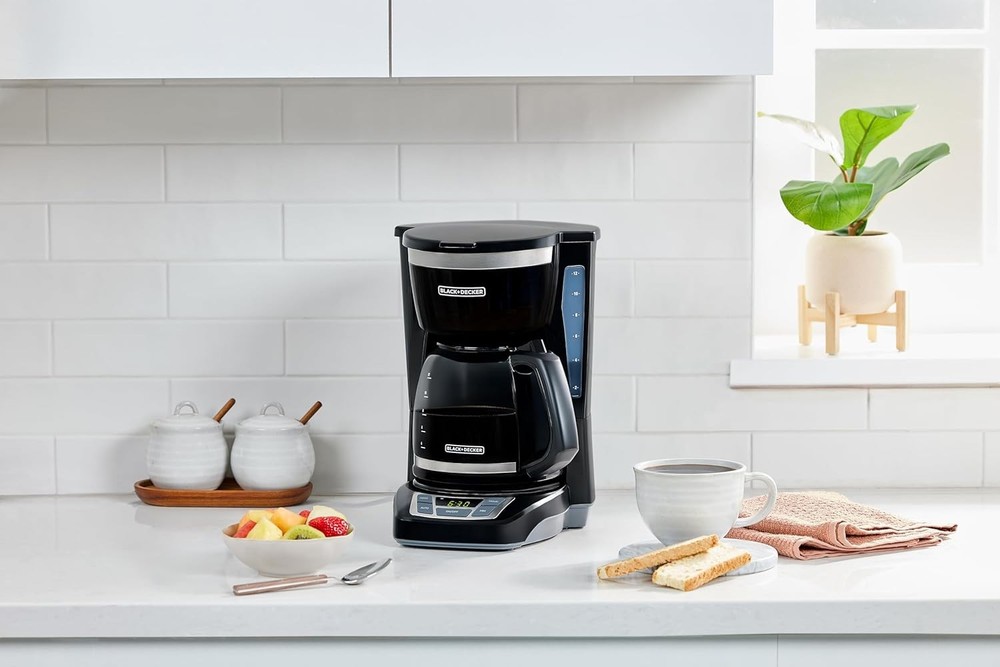 PROGRAMMABLE 12 CUP DIGITAL DRIP COFFEE MAKER Washable Basket Filter Auto Brew