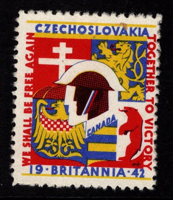 Czechslovakia 1942 Patriotic UK Stamp MNG - S57687