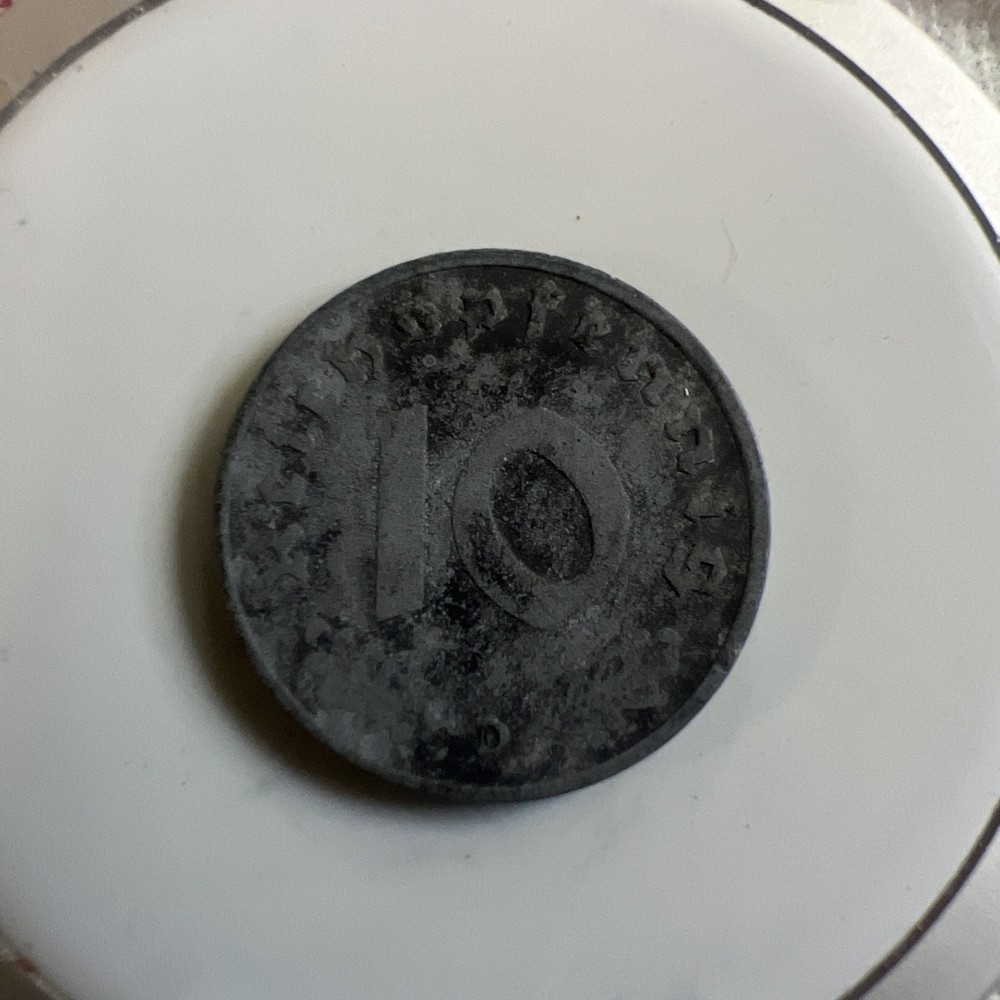 1941-d Germany 10 Pfennig Coin