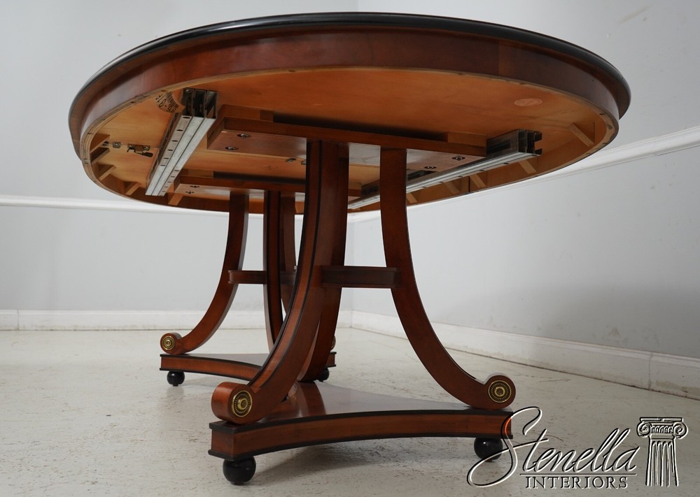 L66009: CENTURY Neoclassical Cherry Walnut Dining Room Table