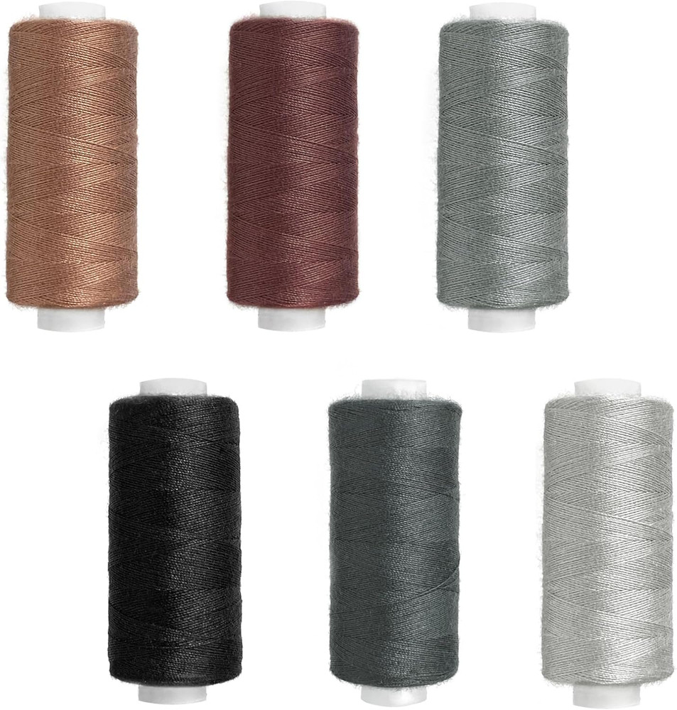 6 Colors Sewing Thread Kit Strong Polyester Quilting Thread 393 Yards per Spools