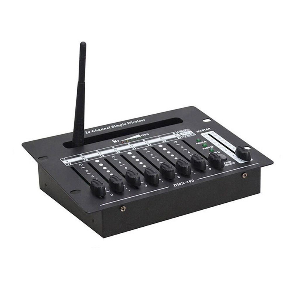 wireless 24 channel 2.4G dmx 512 controller battery console for dj stage light