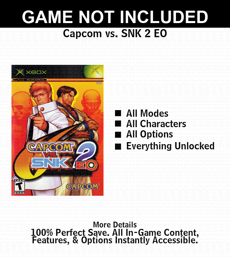 Capcom vs. SNK 2 EO  100% Complete All Xbox USB Saves