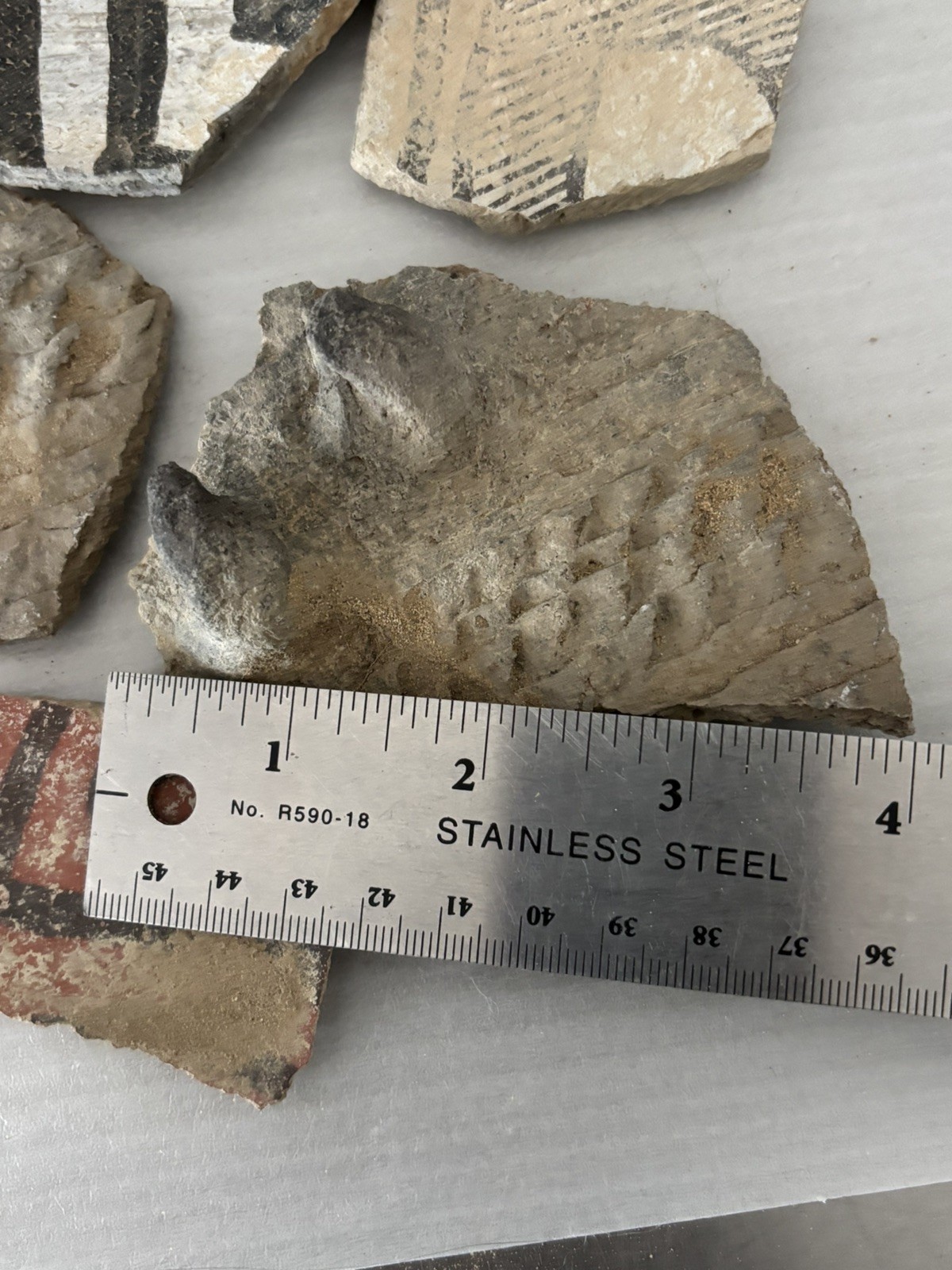 12 Ancient Anasazi Native American Pottery Shards 2” - 4” Arizona L6-D FREE SHIP