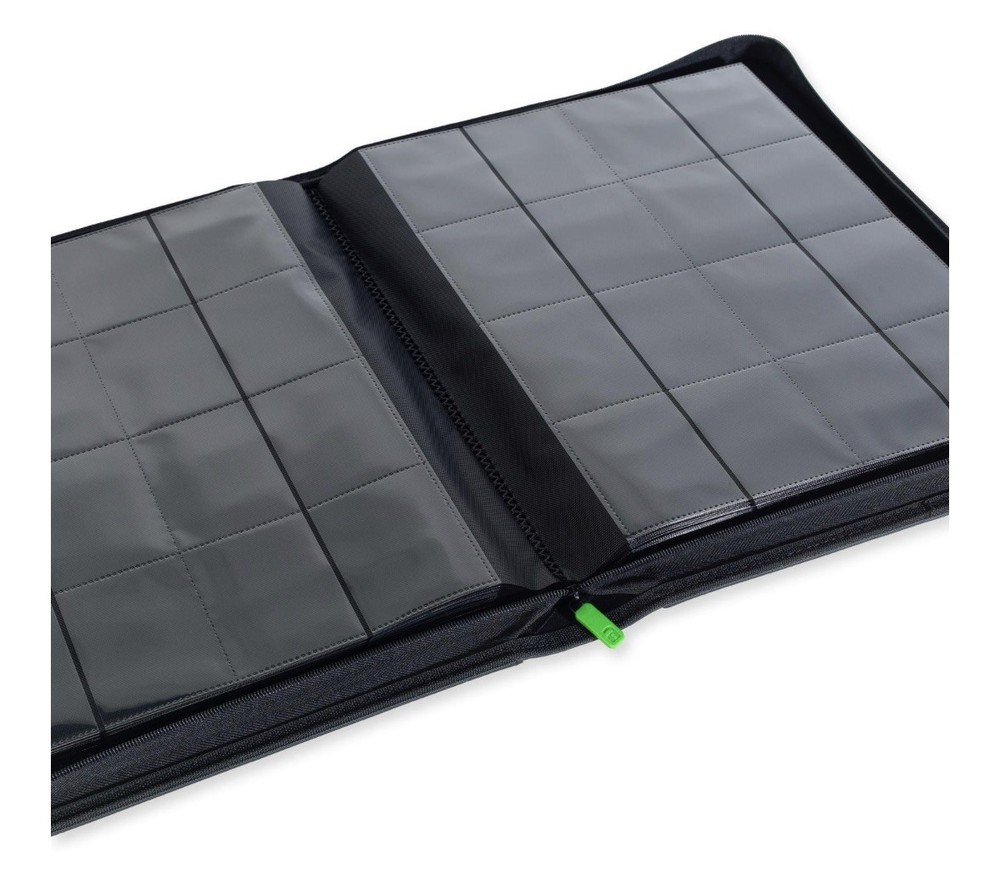 Vault X Mega Binder XXL 16 Pocket Side Loading Binder Folder Black Padded Cover
