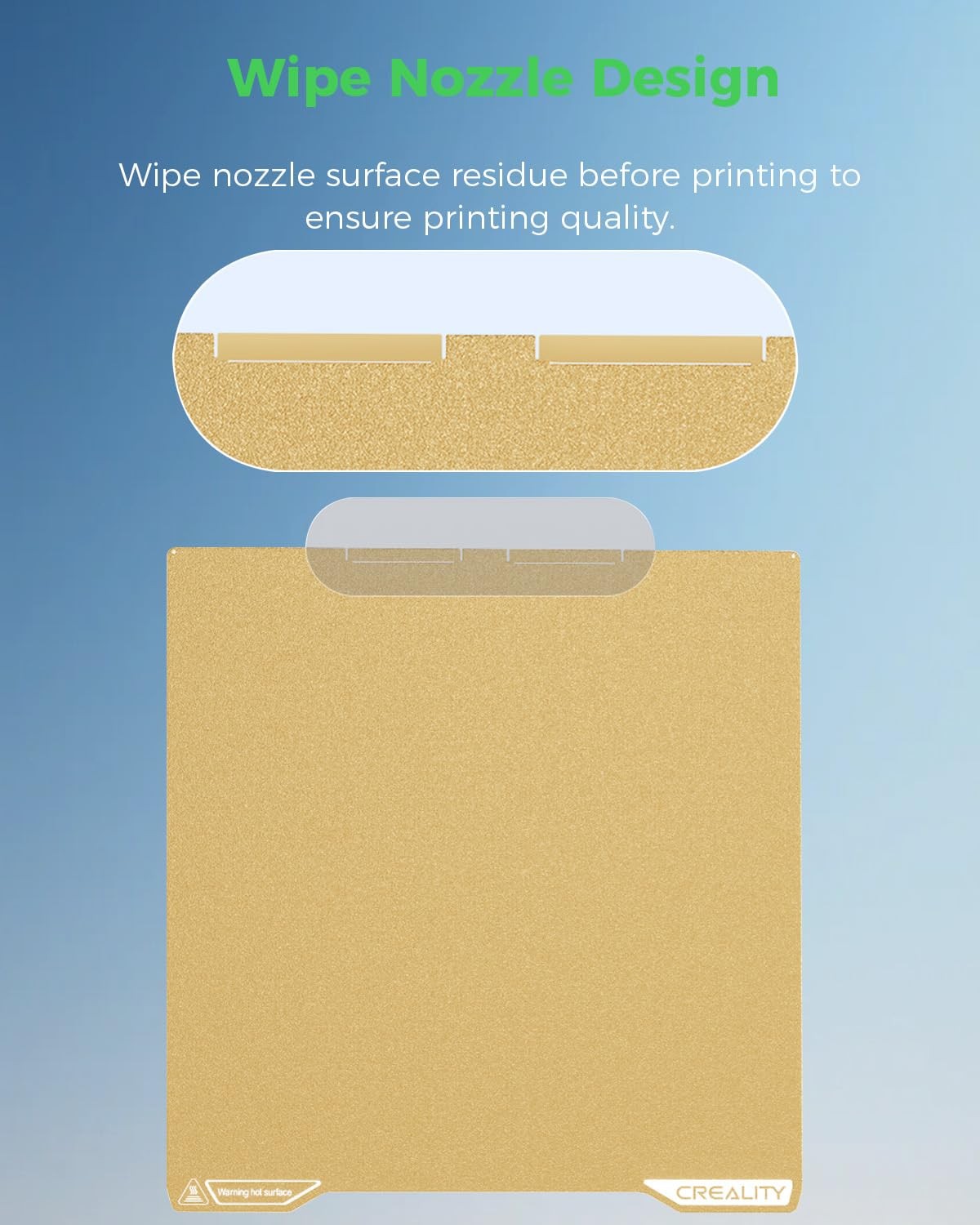 Creality K2 Pro PEI Double Sided Frosted Build Plate 310x325mm for K2 Pro Print