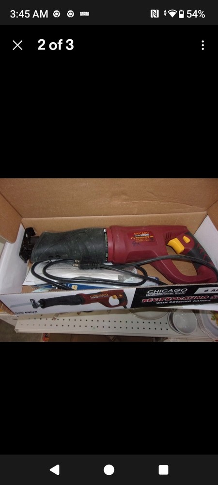 307 chicago tool reciprocating saw in box