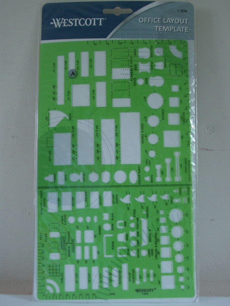 Westcott T-804 Office Layout Template
