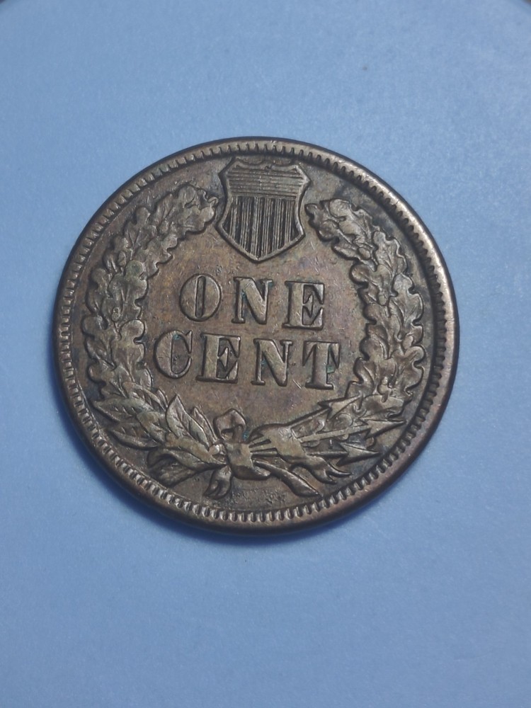 1883 Indian Head Cent Obverse Damage #1115