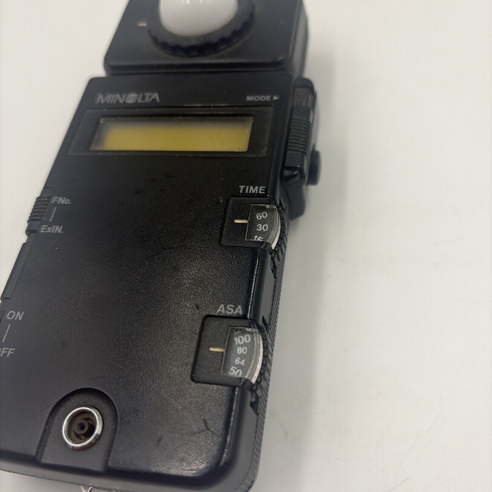 Minolta Flash Meter III with Spherical Diffuser (Ambient/Flash) Tested From USA