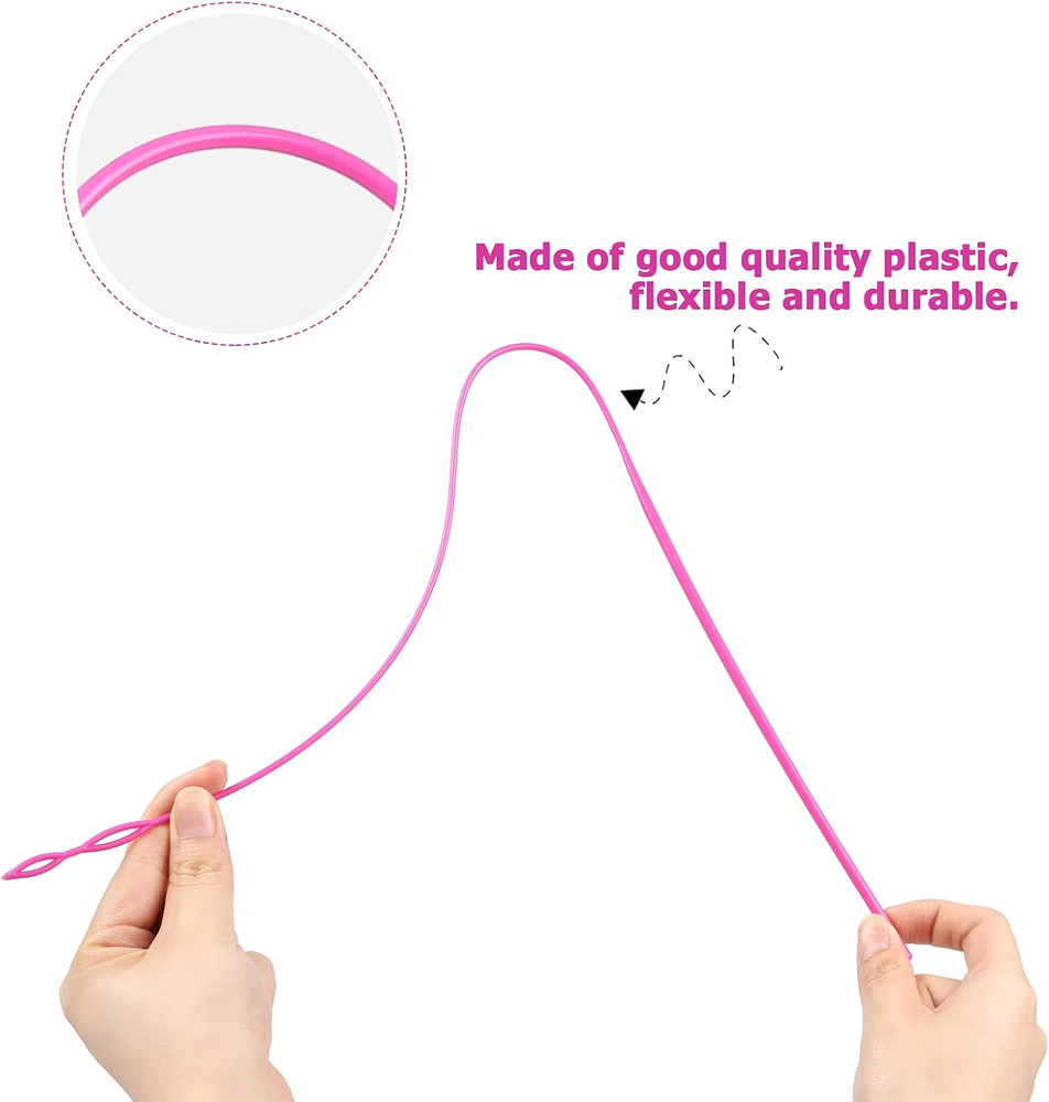 10 Pieces Drawstring Cords with Easy Threaders, Hoodie String Replacement with P