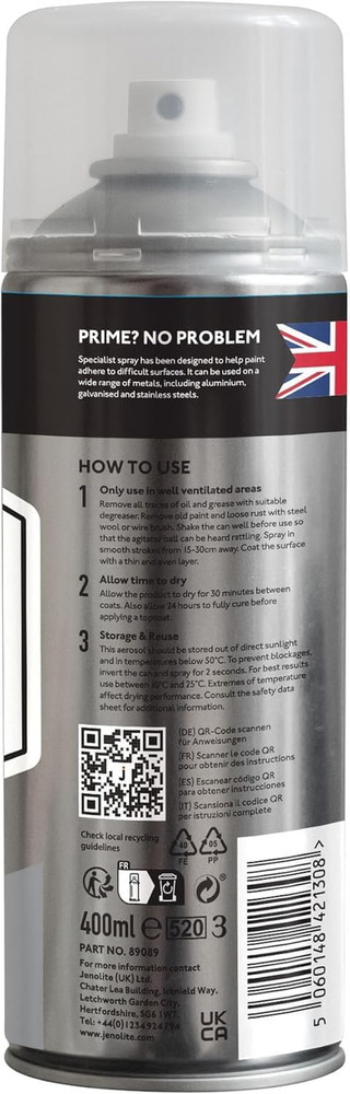 Universal Etch Primer | GREY | High Performance Self Etch Primer for Difficult S