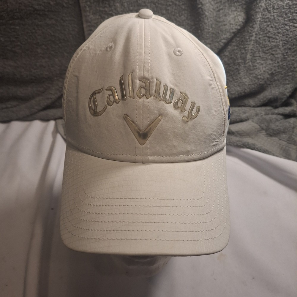 White Callaway Perfomance Pro White Adjustable Golf Hat