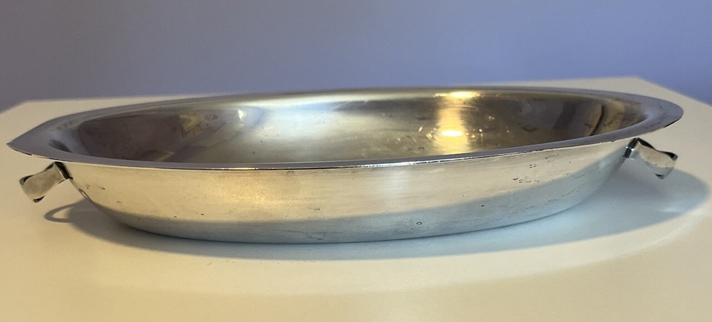Vintage Lid for Covered Silverplate Serving Dish or use as Handled Bowl 10.25"L