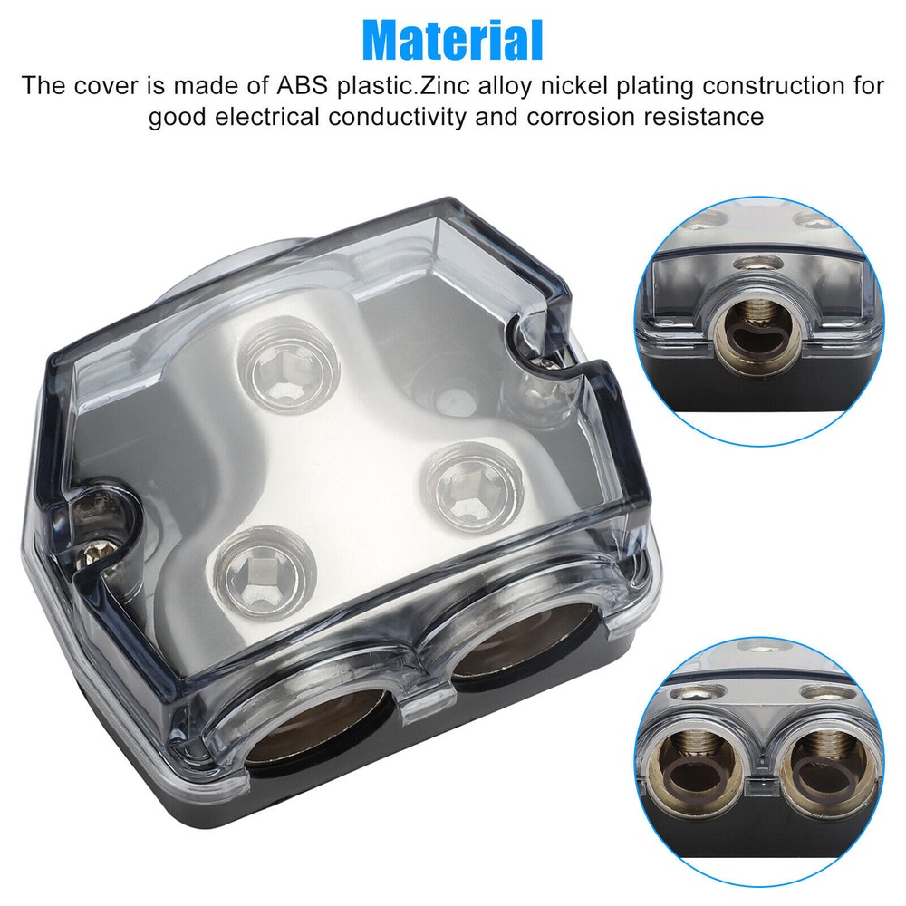 2pcs Heat Resistant Base Screw Down Wire Clamps Distribution Block