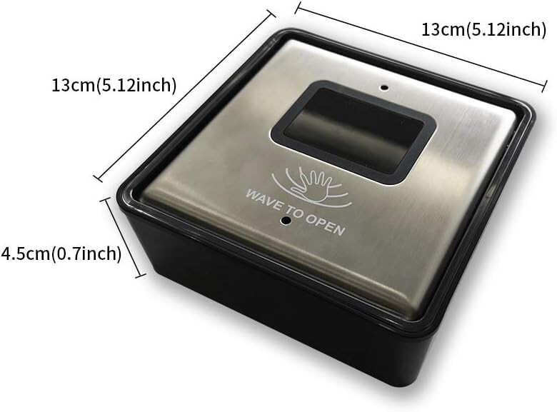 Olide Touchless Wired Wave Sensor to Open Switch for Automatic Door Opener