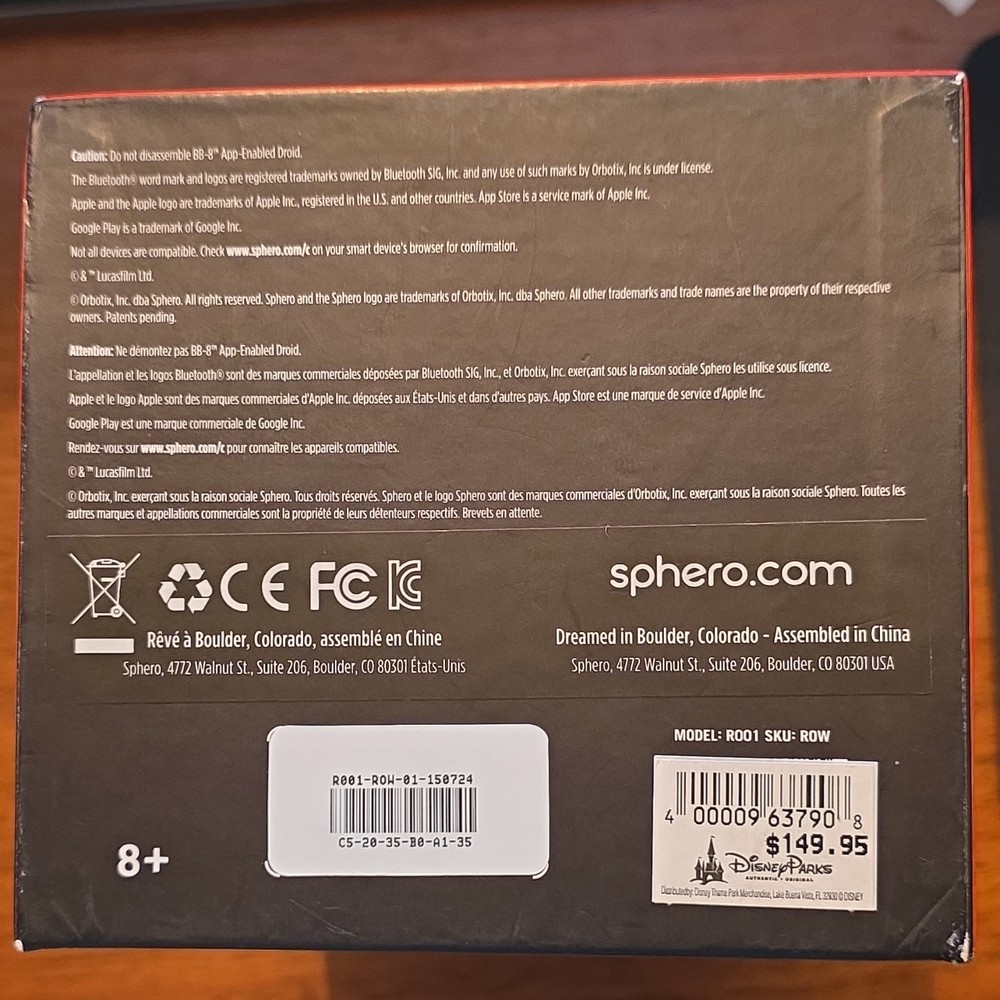 Sphero Star Wars BB-8 App-Enabled Bluetooth Droid Robot Toy