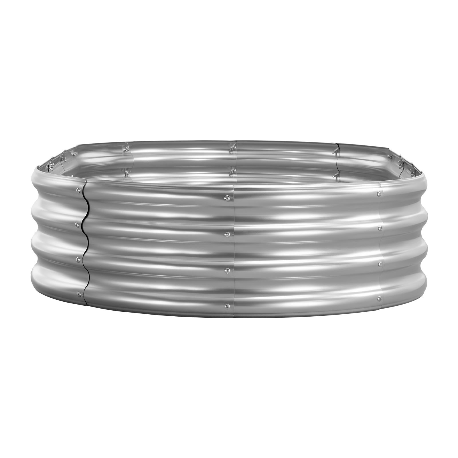 VEVOR Metal Raised Garden Bed Galvanized Planter Box 6x3x1 ft Galvanized Color