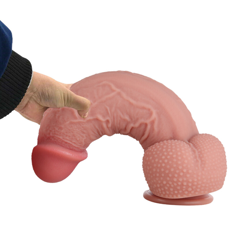 Liquid Silicone Realistic Huge Dildo Dong Suction Cup Women Sex Toys Thick Dick
