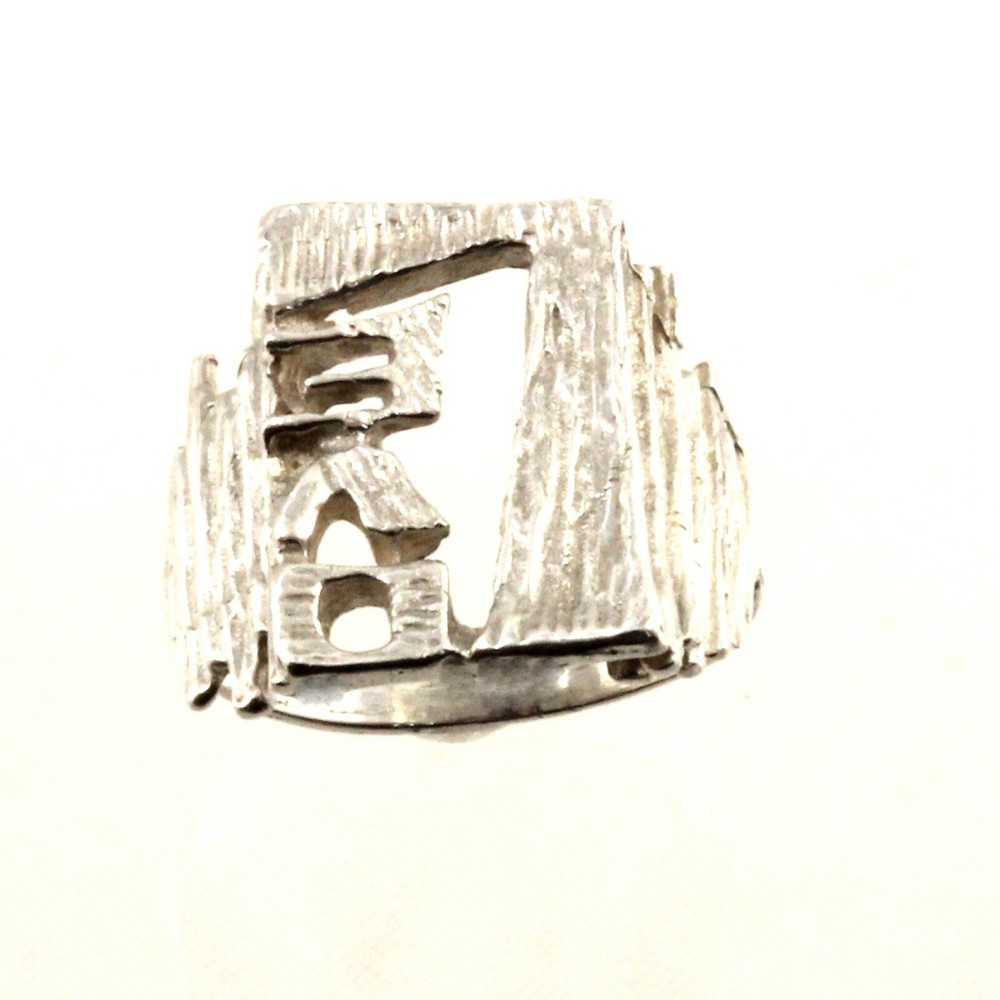 Sterling Silver Handmade Love Solitaire Ring