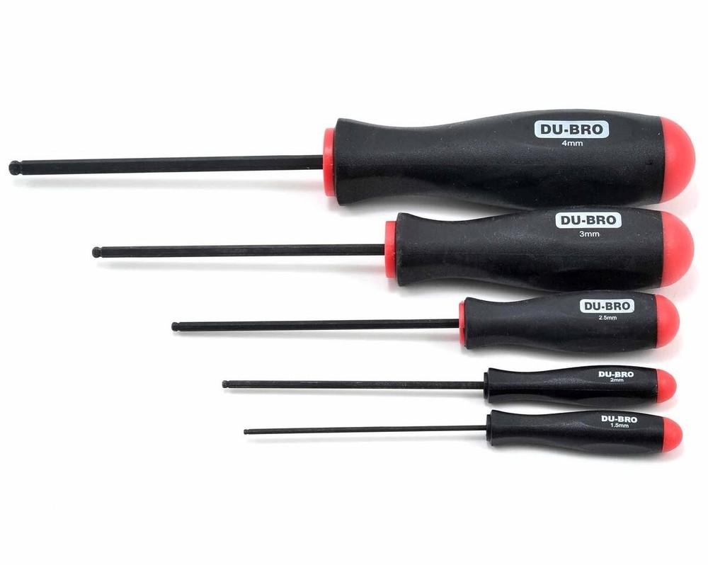 DU-BRO 453 Ball Wrench Set Metric (5) Rc Tools