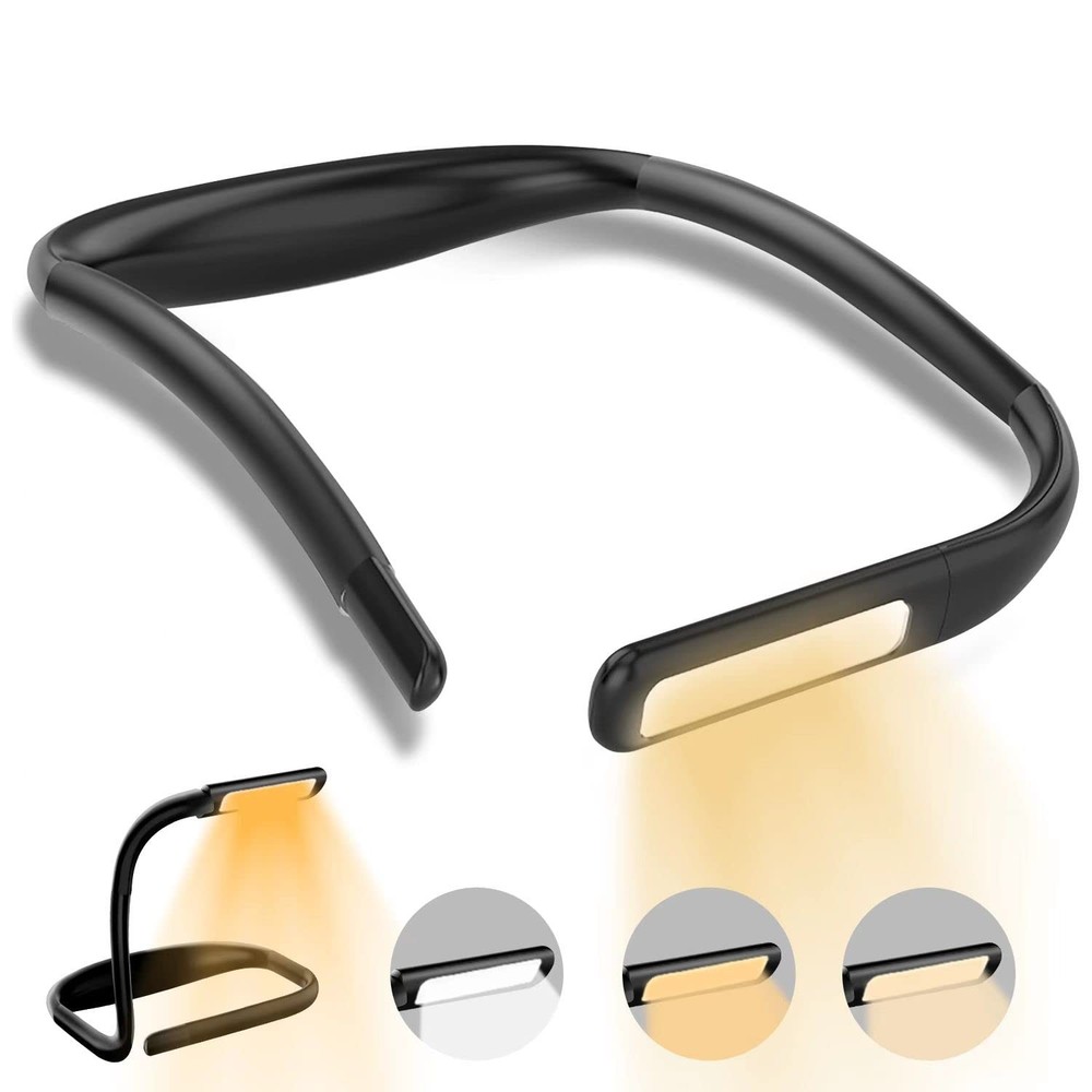 LED Neck Reading Light,Book Lights For Reading In Bed,Adjustable Brightness D...