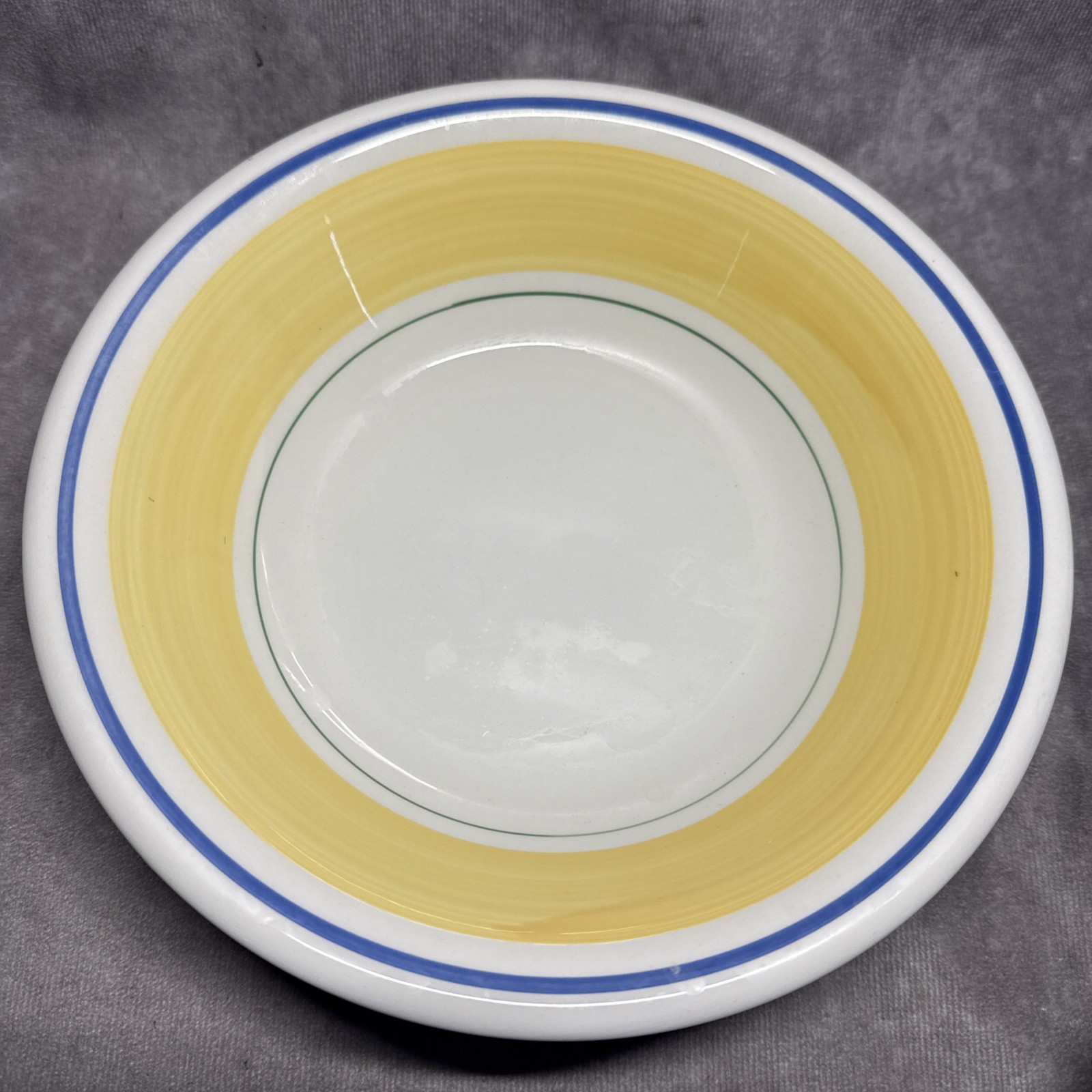 2 Maxam 8" Hand-Painted Striped Bowls Made in Italy Microwave Dishwasher Safe