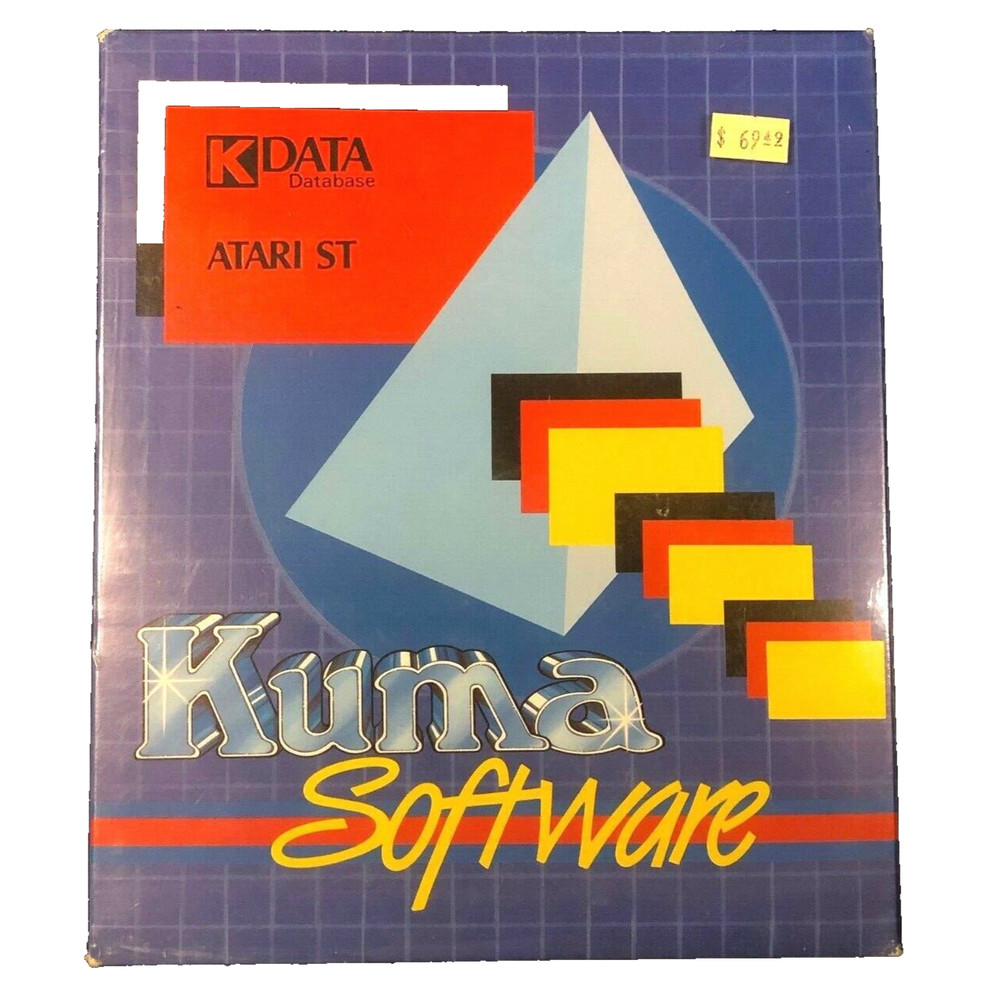 K-DATA ATARI ST GEM Database Software Vintage Kuma Computers Ltd. Package Sealed