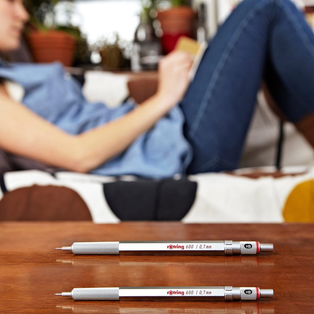 rOtring 600 Mechanical Pencil 0.7mm Silver - Precision Drafting & Drawing