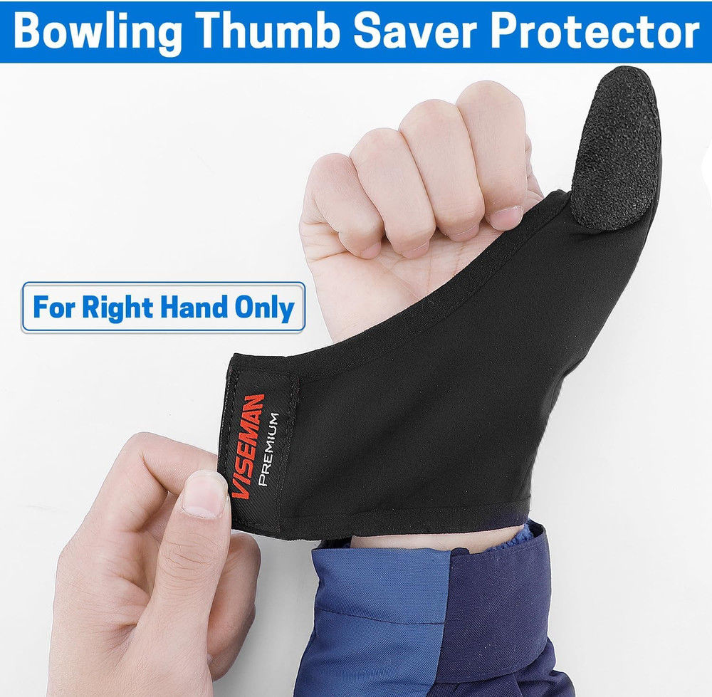 VISEMAN Bowling Thumb Saver Protector, Lightweight Bowling Thumb Sock, Bowling