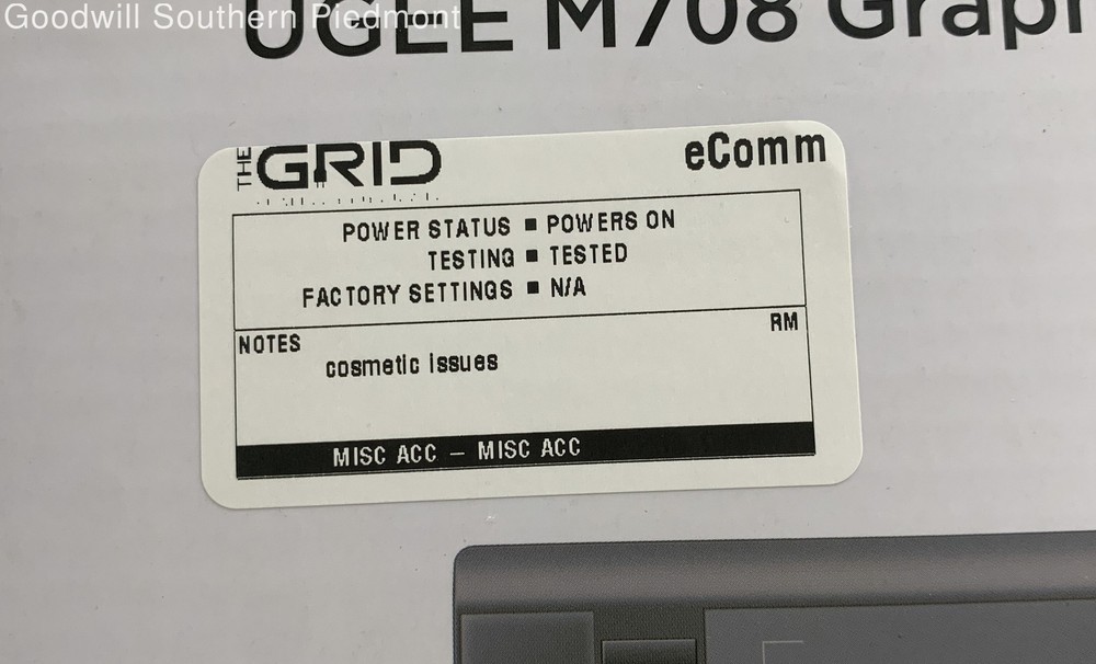 Ugee M708 Graphics Tablet Drawing Tablet with Stylus Bundle - Tested