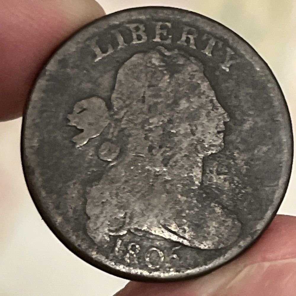 1805 Draped Bust Large Cent Fine Coin