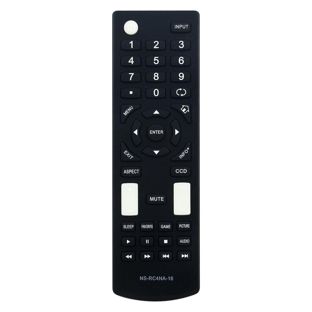 NS-RC4NA-16 Replace Remote Control Compatible with Insignia TV M, black