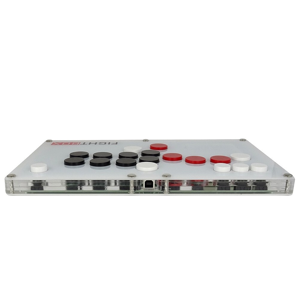 Fightstick White Arcade Hitbox PS4 PS3 PC Raspberry Android Brook Gaming Hit Box