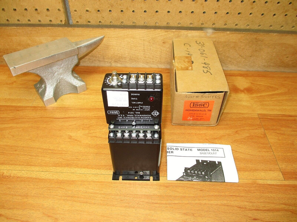 ISSC Kanson 1014-1-K-2-B *NEW* Solid State Timer Off Delay .5-100 Sec B Output