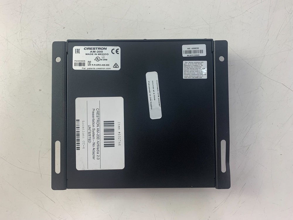CRESTRON AM-200 AirMedia 2.0 Presentation System - No Adapter UNTESTED