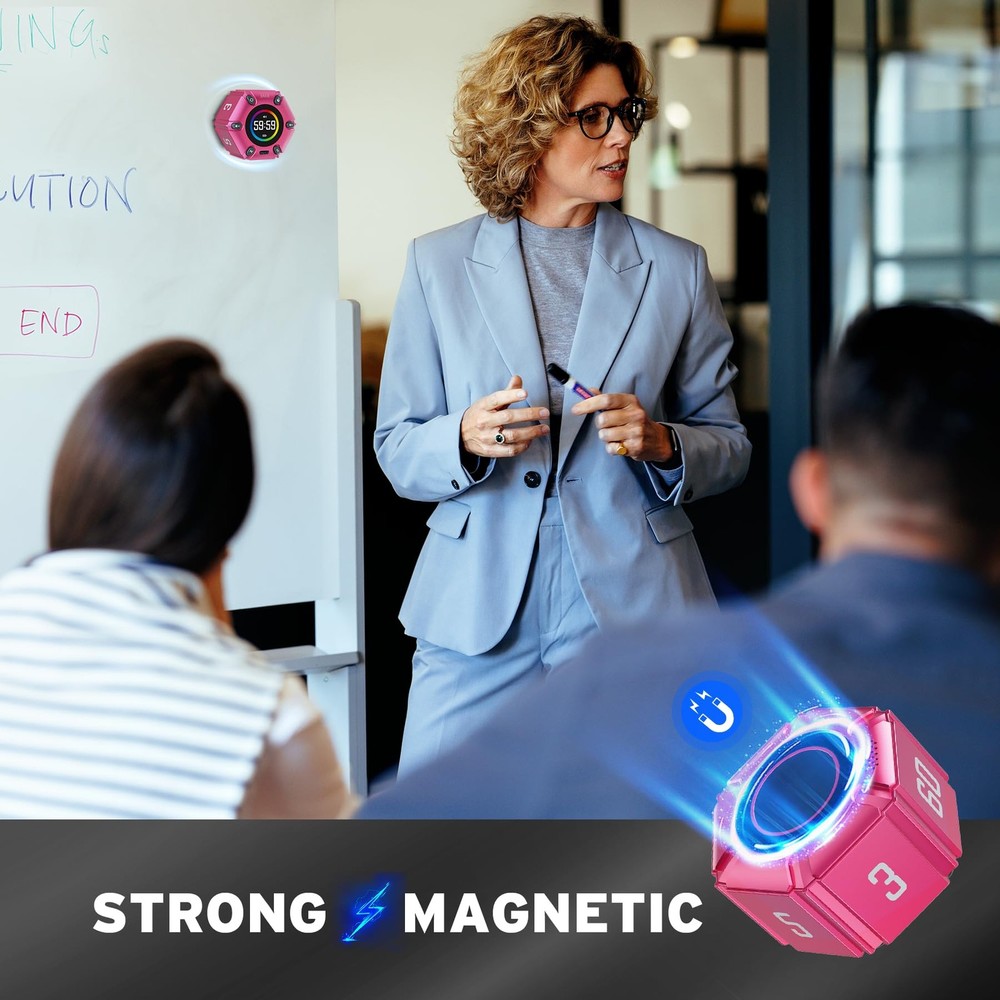 , Visual Pomodoro Timer, Productivity Cube Timer, Mute & Vibration & Adjustab...