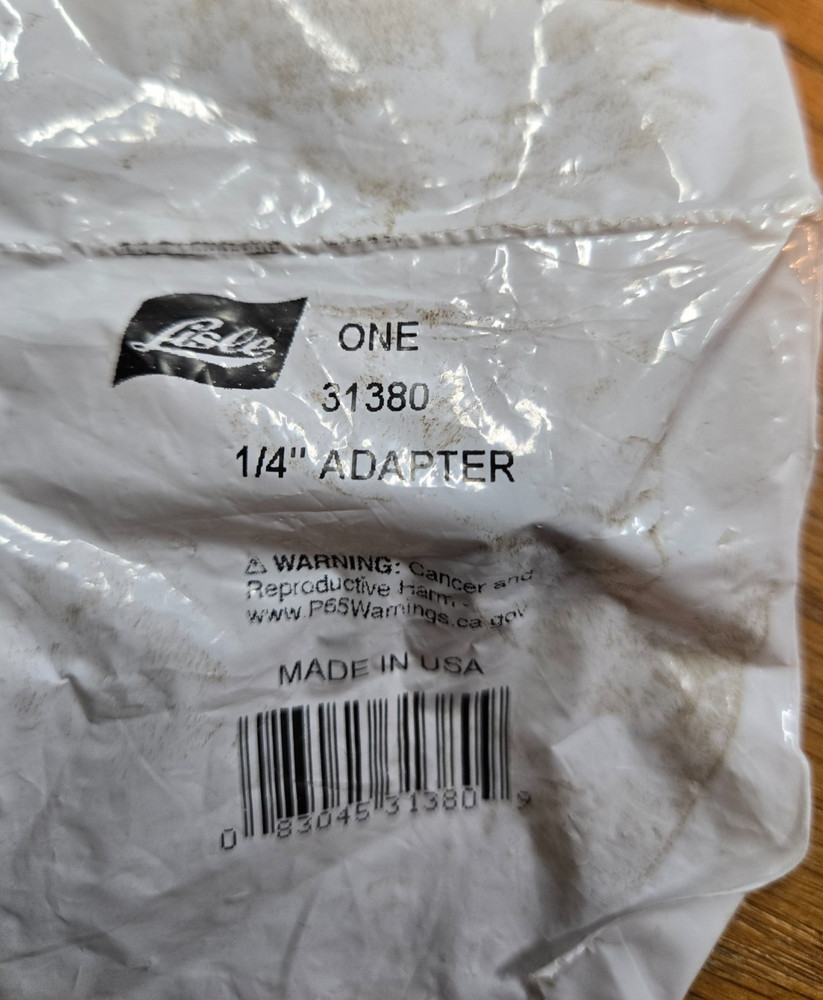 Lisle 31380 Replacement 1/4" Double Flaring Tool Adapter