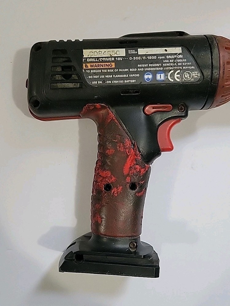 Snap-On Red And Black Drill With 18 Volt CDP4850