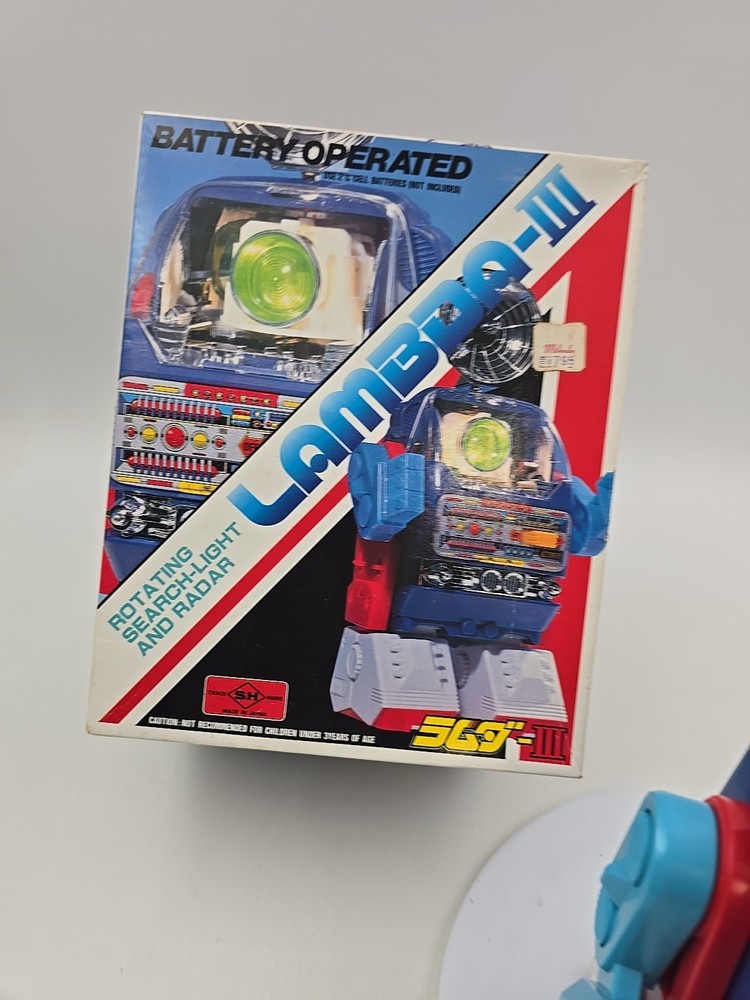 VINTAGE Robot Lambda 111 Rotating Searchlight And Rader Mint Condition