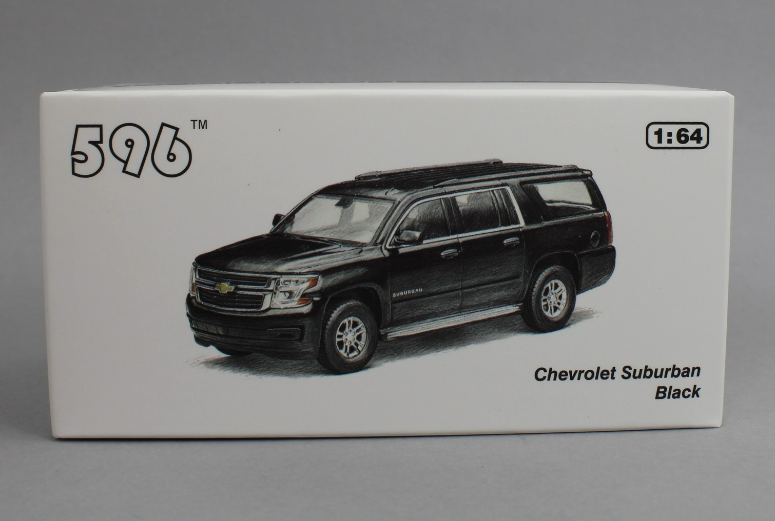 1:64 *596 DIECAST* PLAIN BLACK Chevrolet Suburban SUV *NIB*