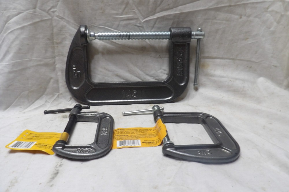 Olympia 2-1/2", 2-1/2" Extra Deep & 5" C-Clamps
