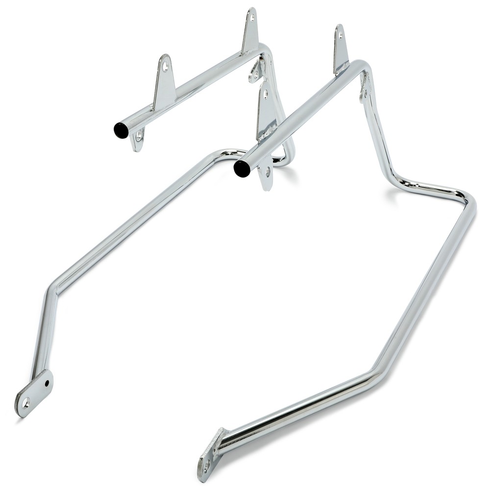 For Harley Heritage Softail 1984-2017 Chrome Saddlebag Conversion Brackets Set