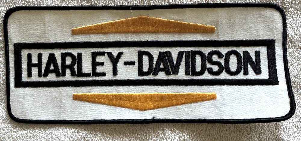 Original BIG Vintage Harley Davidson Emblem Patch Large 9.5”