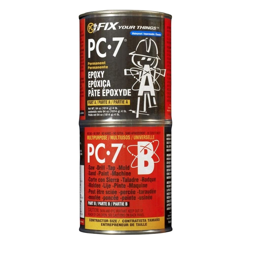 PC-7 Epoxy Adhesive Paste, 4 lb - Charcoal Gray