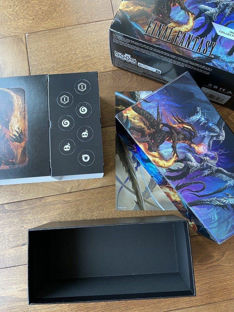 Magic The Gathering Final Fantasy EMPTY Gift Bundle Box (No Cards Or Dice)