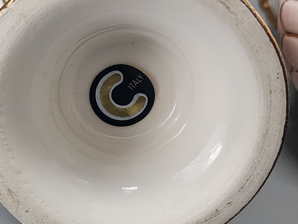 Vintage Capodimonte Salt & Pepper Cellars