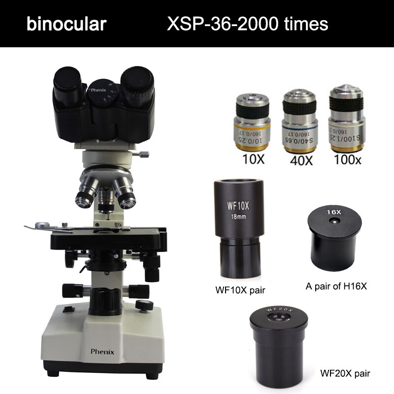 Microscope Binocular professional biological students experimental detection