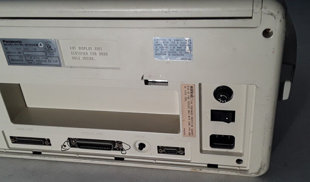 * WORKING 1982 Panasonic Sr. Partner RL-H7000W Portable IBM-PC Compatible System