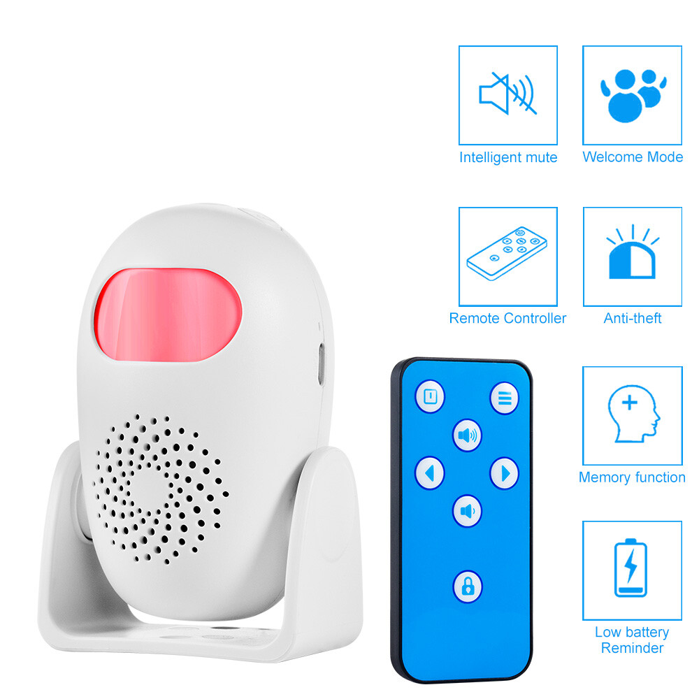Wireless Motion Sensor System Driveway Garage PIR Alarm Alert Security Indoor